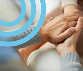 Two hands being held
