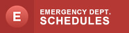 Emergency Dept. Schedules