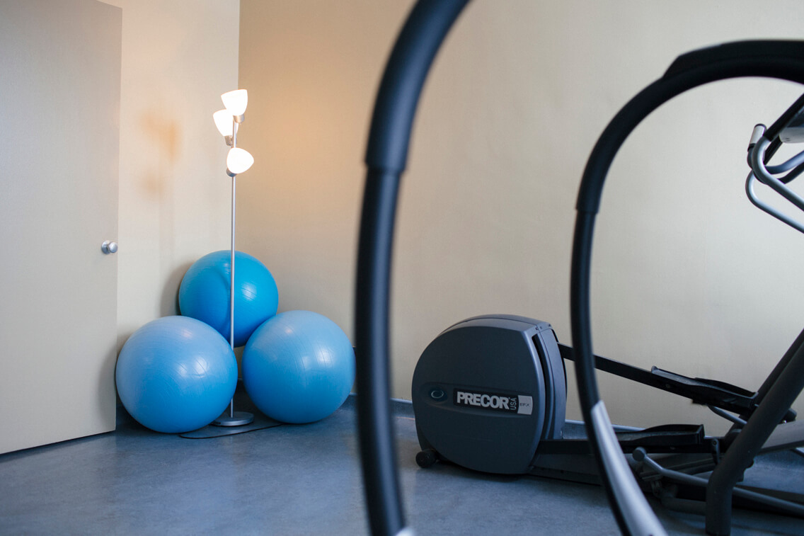 Exercise Balls In Equipment Room