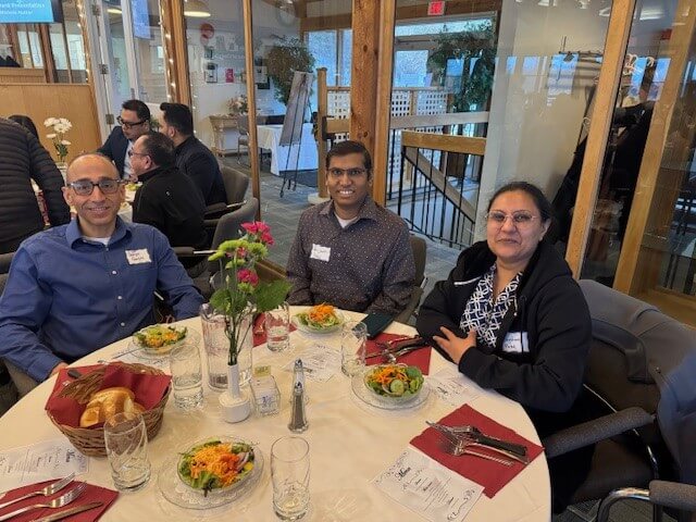 Physician dinner table photo of guests