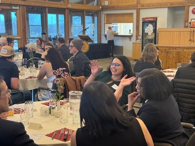 Physician dinner table photo of guests