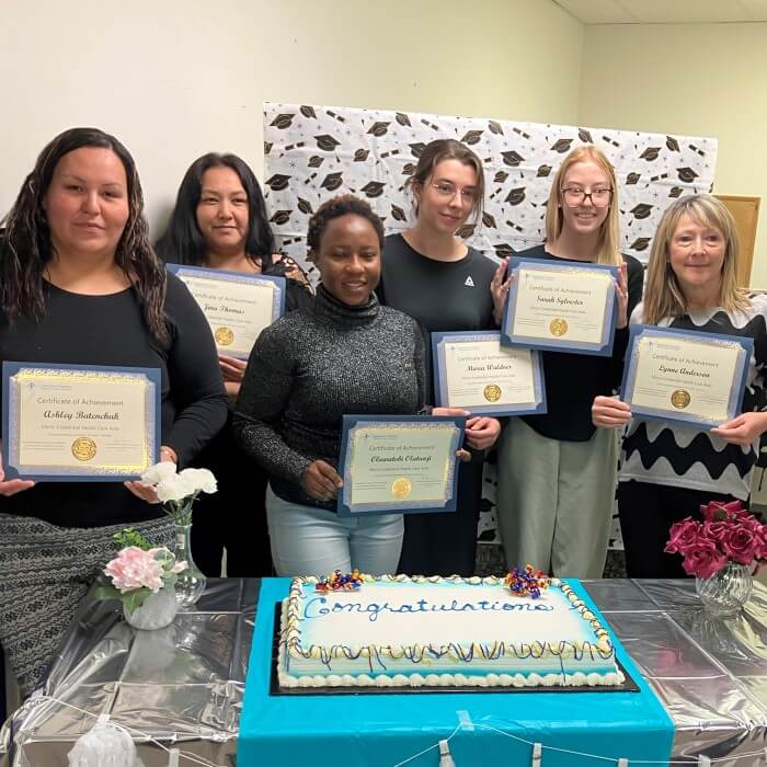 Six new graduates of the micro-credential HCA training