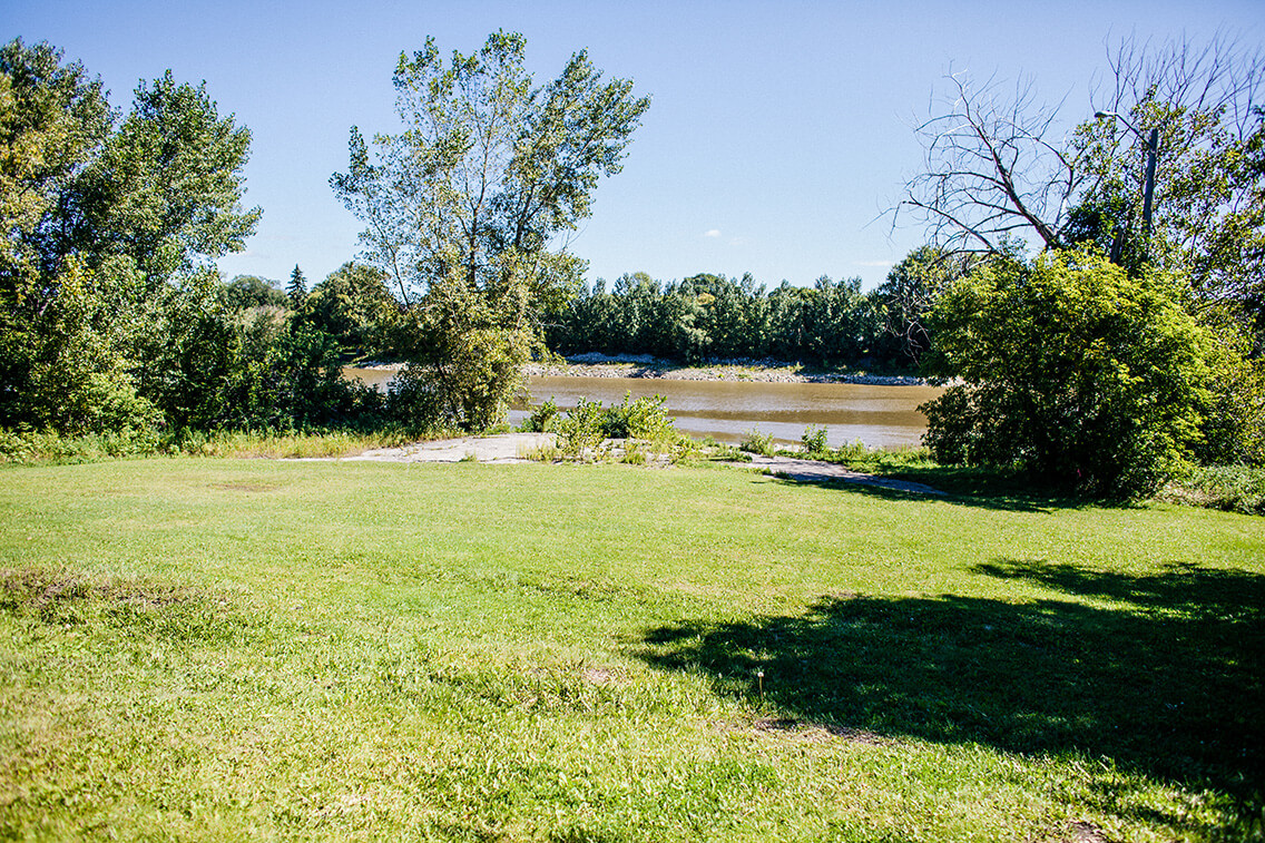 View of the Red River behind River Point Centre